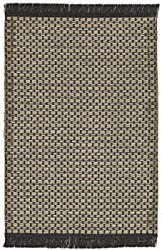 Black and Grey Woven Rug