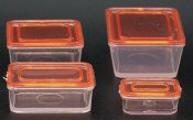 ART418 - 4 Piece Tupperware Containers with Lids