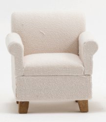 CLA10911 - Armchair, Beige Fabric, NEW DESIGN