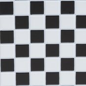 FF60615 - Tile Floor: 1/4 Sq, 11X15-1/2, Black and White