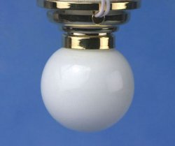 Ceiling Lamp W/Removable Frosted Globe