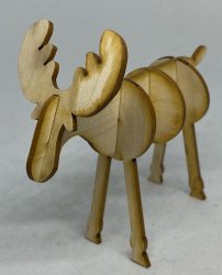 AS6004 Wooden Standing Moose - KIT