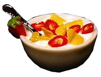 Cornflakes with Strawberries in Milk