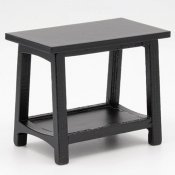 CLA12062 - Rectangular Side Table, Black CLA12062 - Rectangular Side Table, Black