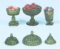 Plastic Candy Dishes W/Candy