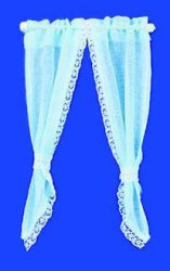 Demi Curtains: Tie Back, Blue BB52113