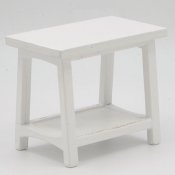 CLA12060 - Rectangular Side Table, White