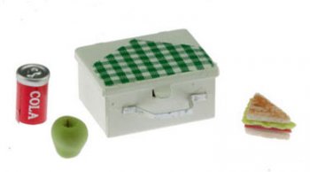 white metal Lunch Box