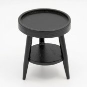 CLA12054 - Round Side Table, Black