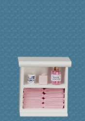 AZSH0011 - Small Bath Cabinet, Pink