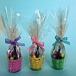 Easter Basket Cellophane Wrapped - Single
