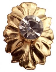 &Cla05685: Crystal Medallion Knob