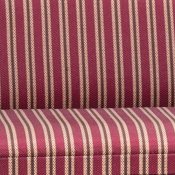 CLA12022 - Sofa, Mahogany with Stripe Fabric