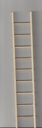 10" wooden ladder with rungs
