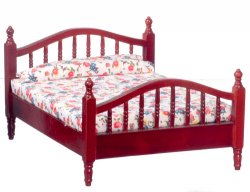 AZT3817 - Double Bed, Mahogany