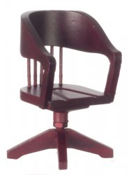 Desk Chair, Mahogany