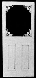 Victorian Screen Door, 2-7/8 X 6-11/16 H