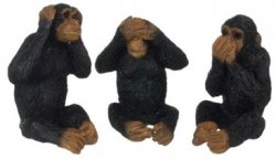 Monkey/No Evil/Set Of 3