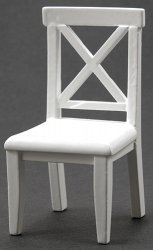 CLA10010 - Cross Buck Chair, White