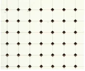 Black and White Rhombus Tile