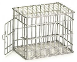 Small Dog Cage, Galvanized