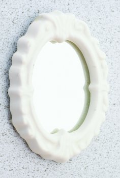 Porcelain Mirror, White