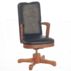 AZM0714 - Swivel Desk Chair Brown Walnut