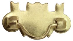 Brass Drawer Pulls, 10/Pk Mn2750