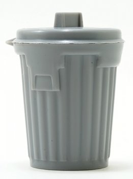 Gray Trash Can, Lid is not attached