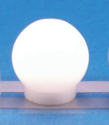 Round White 12V Pin-In Ceiling Globe MH45021