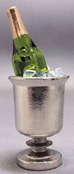 Bottle Of Champagne In Bucket Of Ice