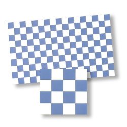 WM24021 1/2" Scale Blue and White Checkered Floor
