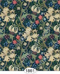 Wallpaper: Victorian Lilies - Midnight