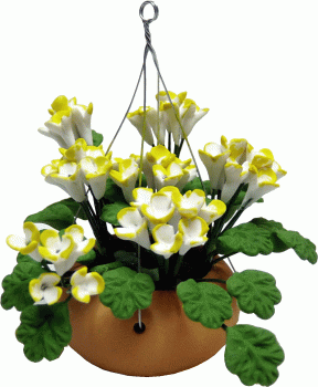 Yellow/White hanging flower arrangement