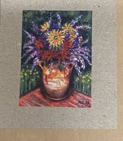 Summer Bouquet in Ceramic Crock Print