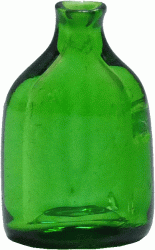 Green Glass Flask