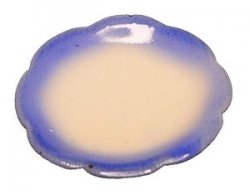 Blue Hue Fluted Ceramic plate