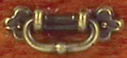 AZS3016 - Oval Drop Handle, Antique Brass