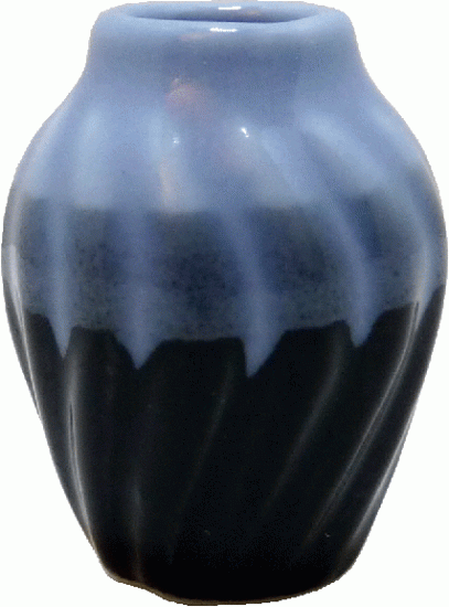 Black & Gray ceramic vase - Click Image to Close