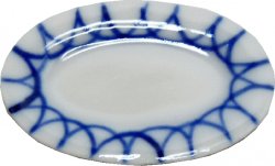 Blue and White ceramic platter