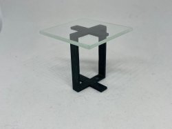 Modern glass end table