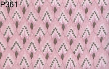 BH361 - Wallpaper: Pink Flame Stitch