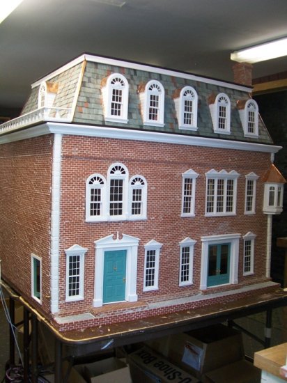 Double Sided Colonial Dollhouse - Click Image to Close