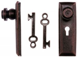 Bronze door knob set