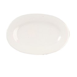 OVAL CER.PLATE/WHITE G6626