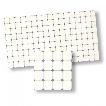 Lt. Blue and White Rhombus Tile WM34365