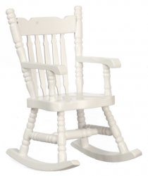 Rocking Chair, White CLA10102