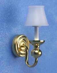 CANDLESTICK WALL SCONCE W/SHADE 12V