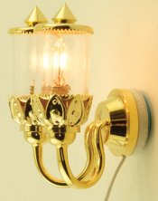 Double Ornate Coach Wall Lamp 12V