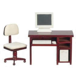 COMPUTER DESK/MAHOGANY! GA0201M